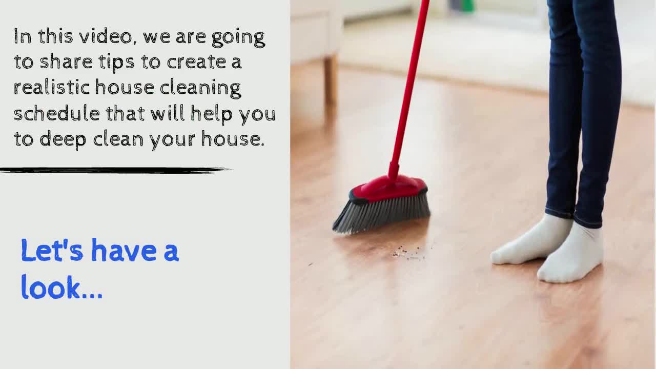 How To Create A Realistic House Cleaning Schedule