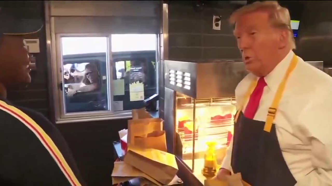 Trump - Working At McDonald's