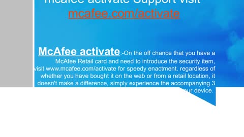 mcafee.com/activate