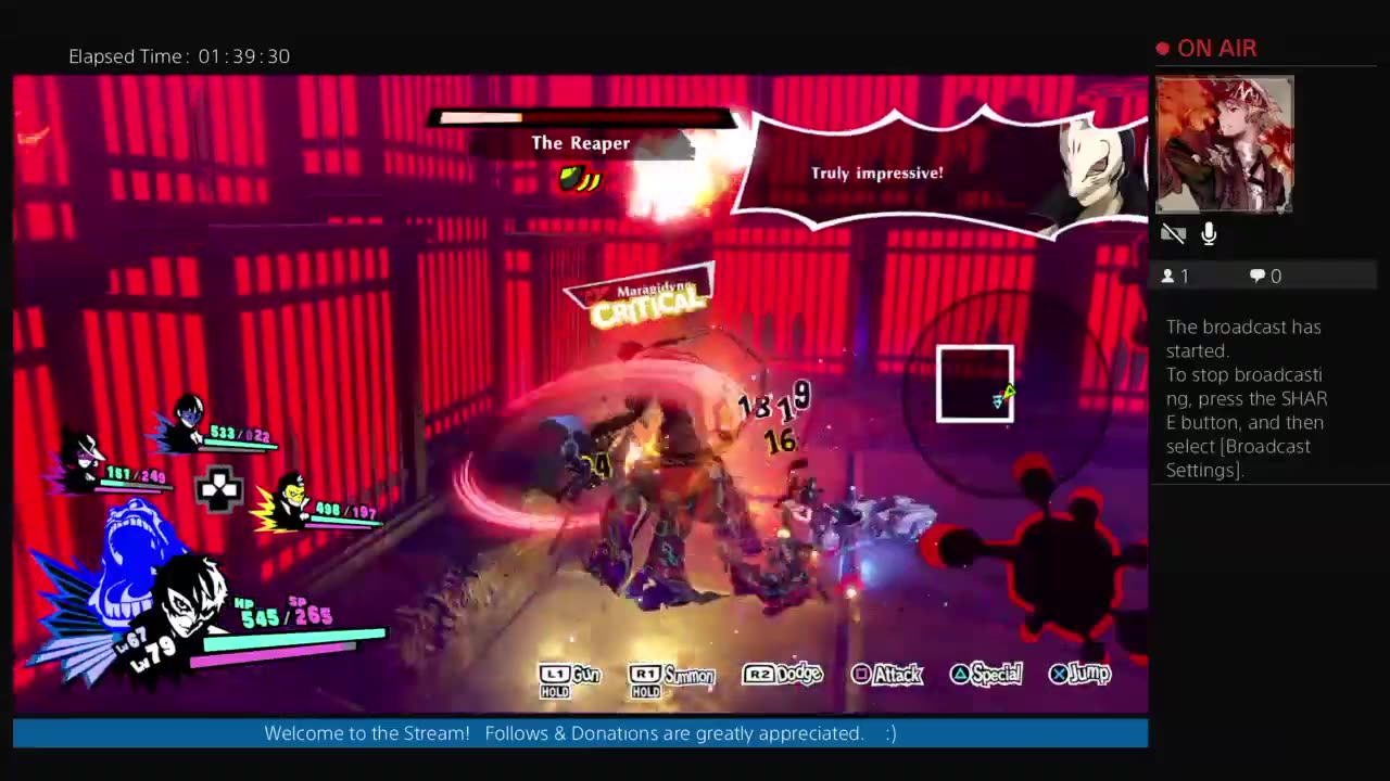 Highlight: Beating The Reaper in Persona 5 Strikers-PS4 #Spoiler 7/19/21