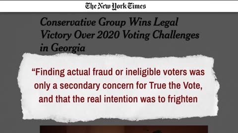 True the Vote Wins Federal Lawsuit Over 2020 Election Integrity Work