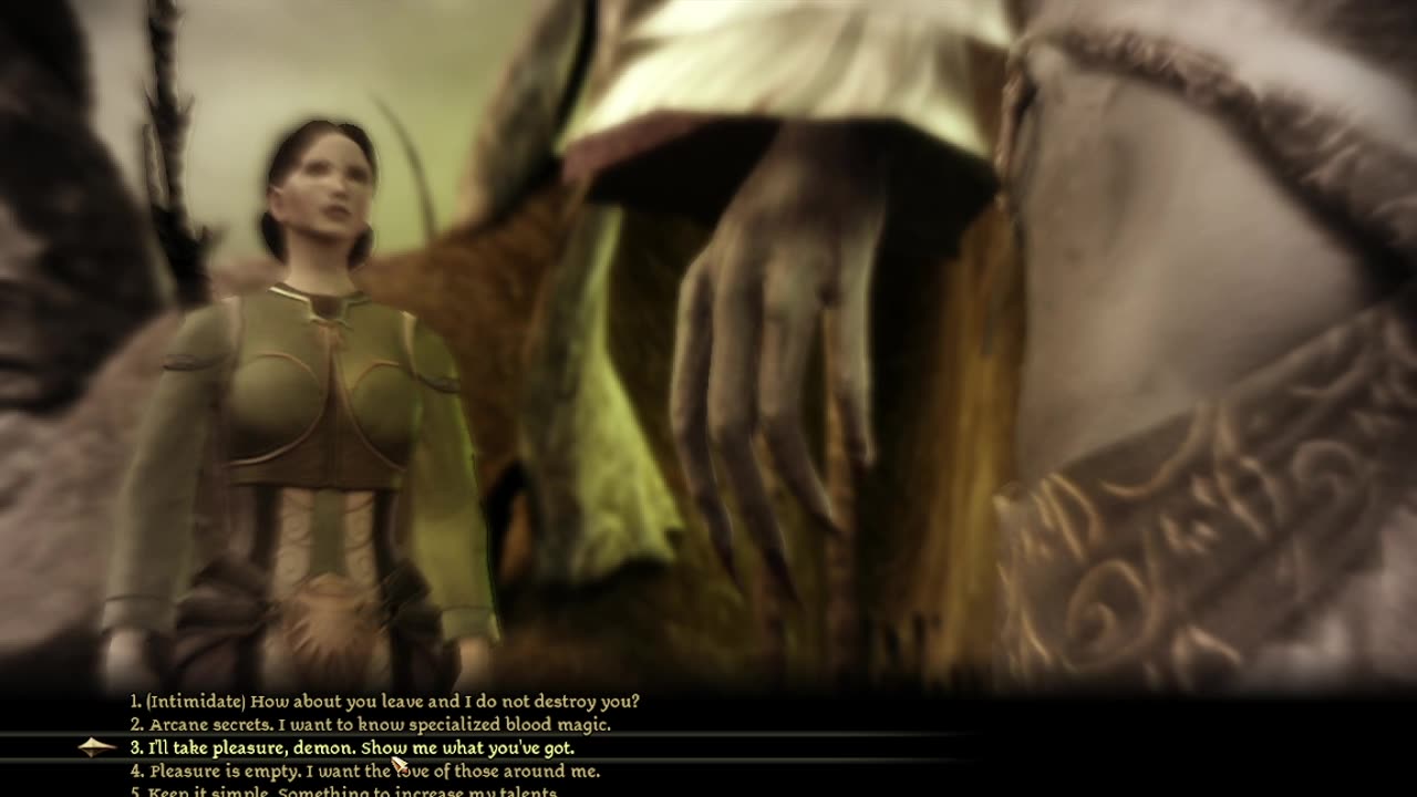 Veilguard Trivia: Dragon Age Origins: Have Sex with a Desire Demon and have Alistair Approve