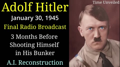 Adolf Hitler in English AI Reconstruction