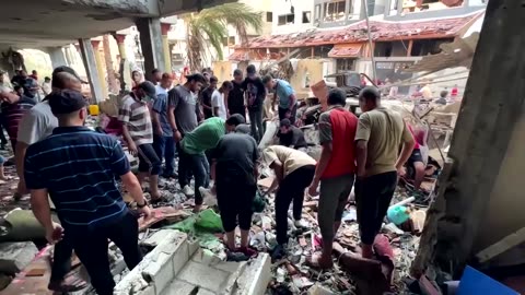 Gaza govt says over 100 killed in Israeli school strike