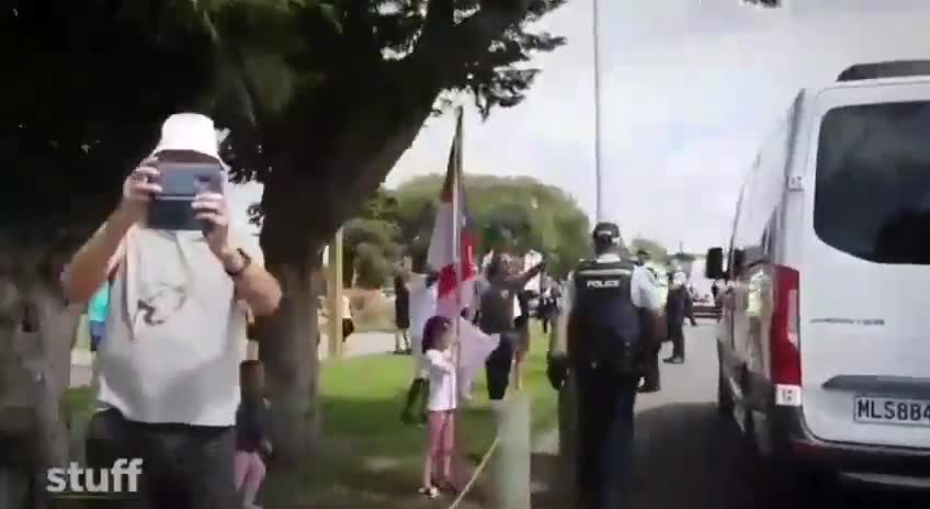 Horse face dictator Jacinda Ardern gets a warm welcome by parents