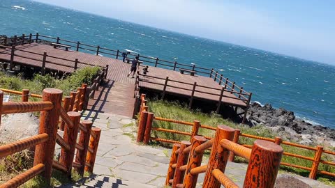 the blue sea of jeju