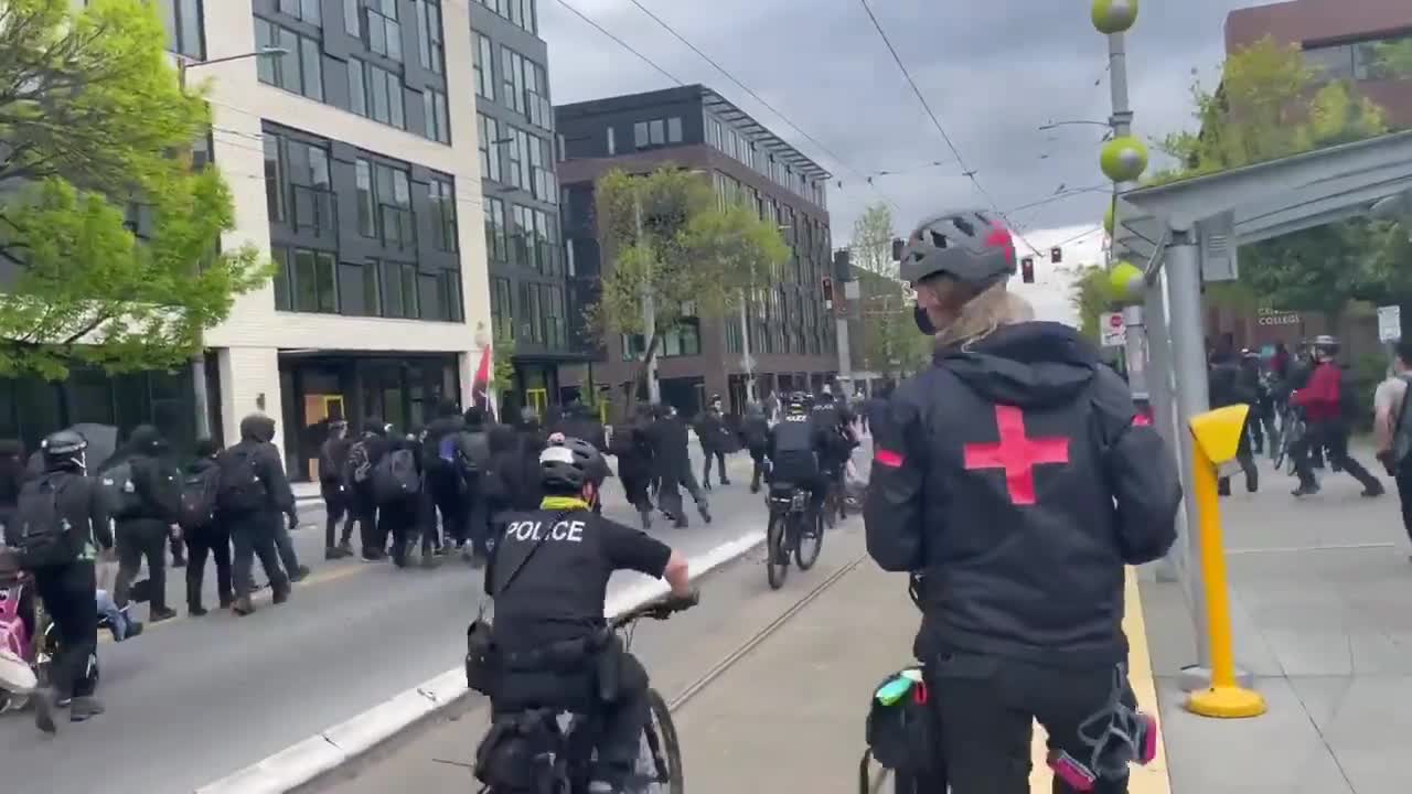 Antifa Member arrested in Seattle, PD Cries Foul