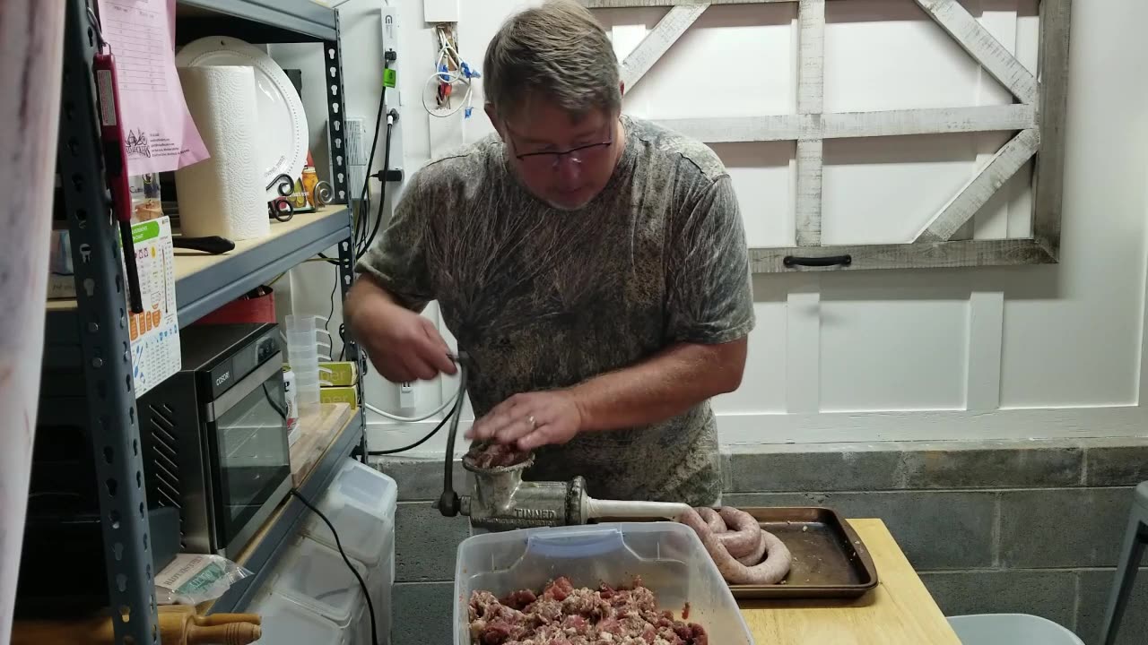 Stuffing Polish Sausage