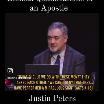 Pastor Justin Peters | Biblical qualifications of an Apostle. #forgiveness #Jesus