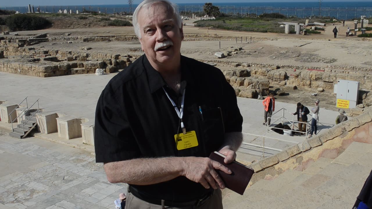 Gary Teaching at Caesarea Maritime