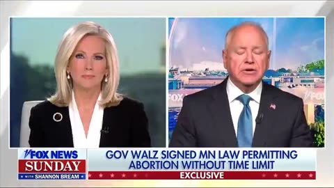 Tim Walz Squirms Over Minnesota Abortion Law 