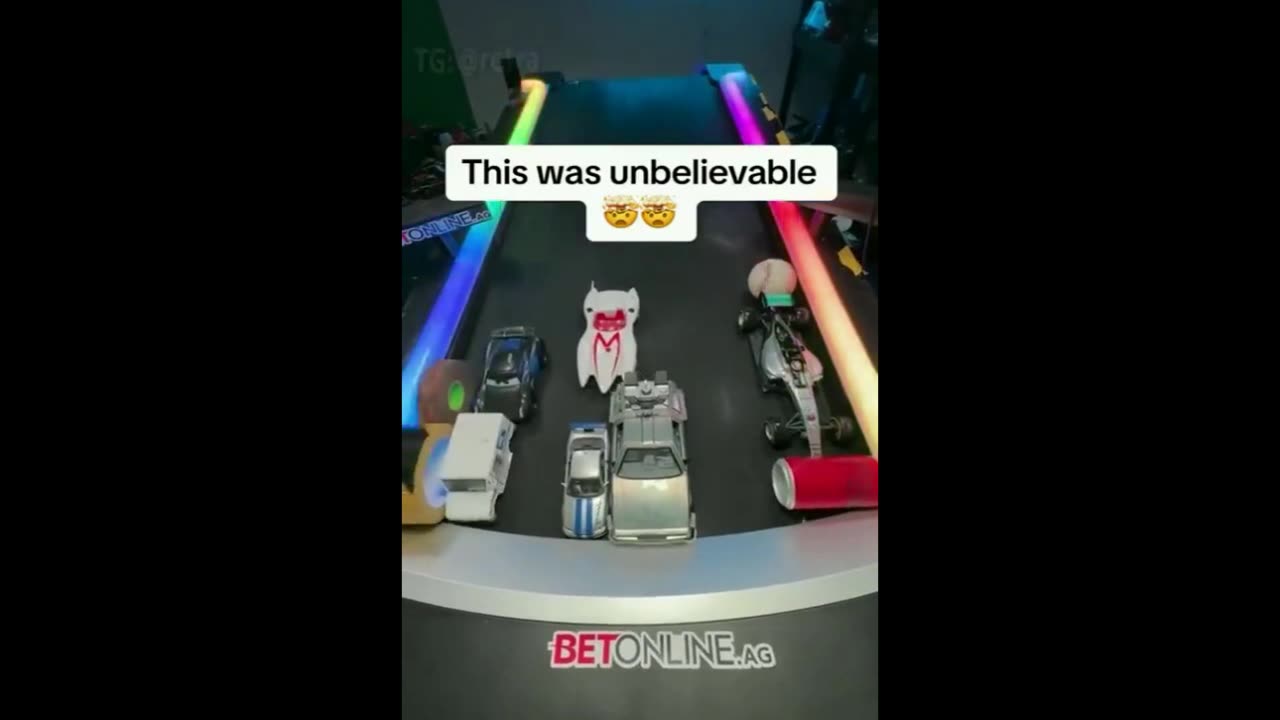 A Race On A Treadmill Between Random Objects, Fascinating Thing To Place A Bet On