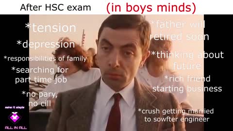 After HSC boy's/girl's mind