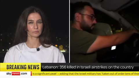 Sky News witnesses Israeli missile strike near convoy of fleeing civilians