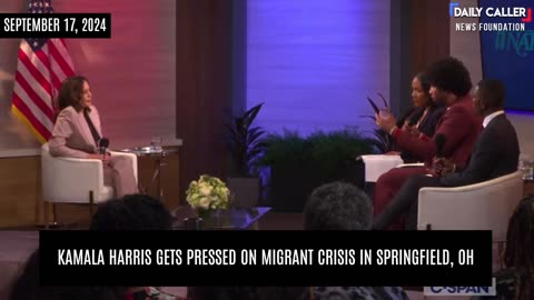 Kamala Harris Pressed On Migrant Crisis In Ohio