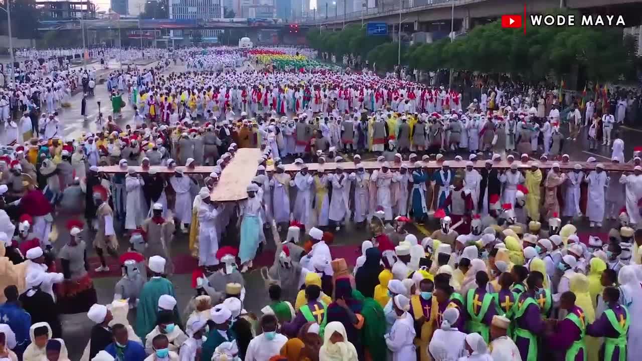 The Biggest Religious Festival In Africa , Ethiopia (Meskel Festival)