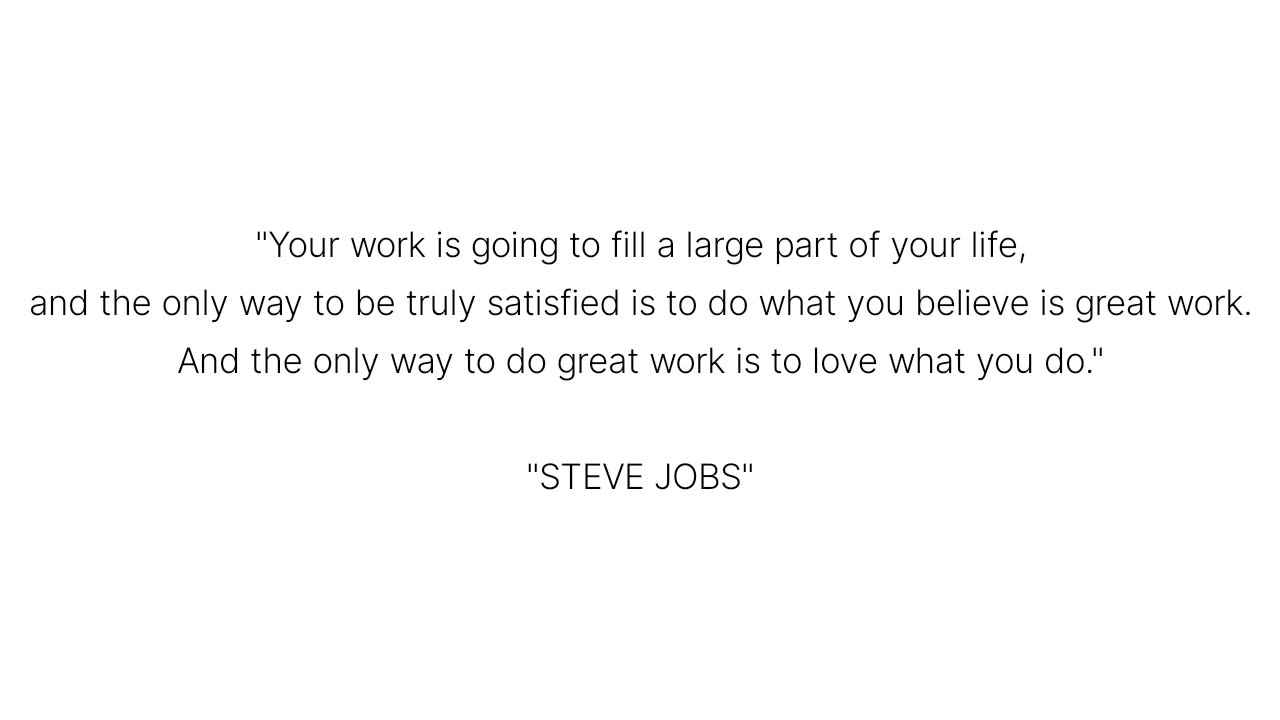 Thought by steve jobs