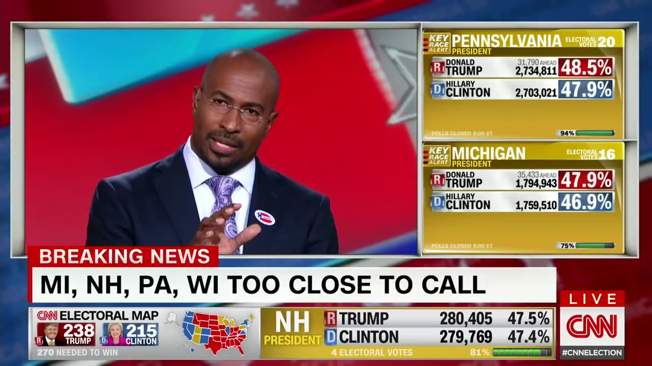 Election night 2016: Van Jones on Trump win "This was a white lash"