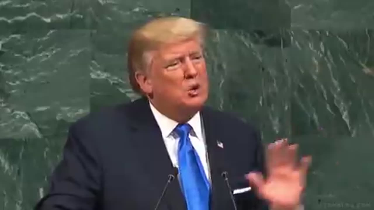 Trump telling the UN, the world, that America is We The People and America First !