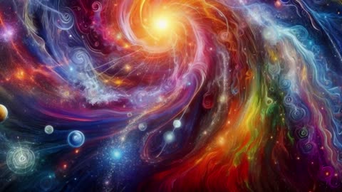 4K (No Sound) Cosmic Rainbow Galaxy Digital Art TV/PC Screensaver Background