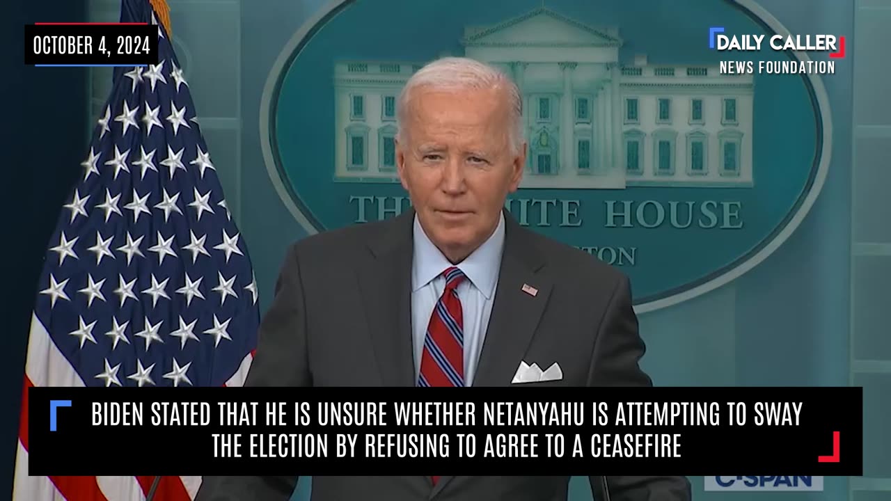 Biden Stated That He Is Unsure Whether Netanyahu Is Attempting To Sway The Election
