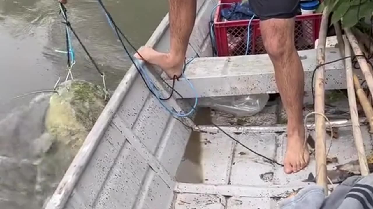 Big fish captured by friends