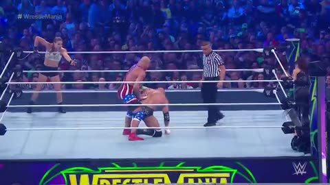 Ronda Rousey & Kurt Angle vs. Triple H & Stephanie