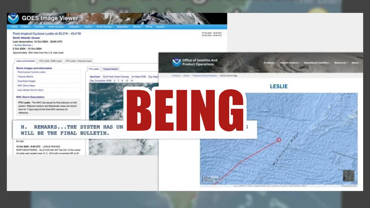 Fact Check: Video Does NOT Show 'Projected Path For Hurricane Leslie' -- Simulation Game