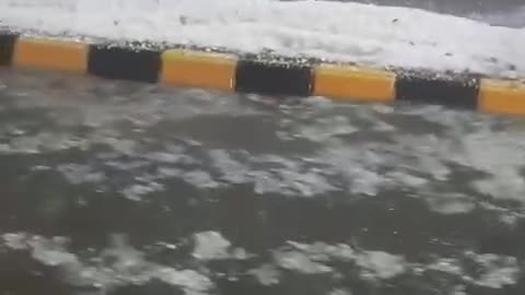 Snow in Islamabad