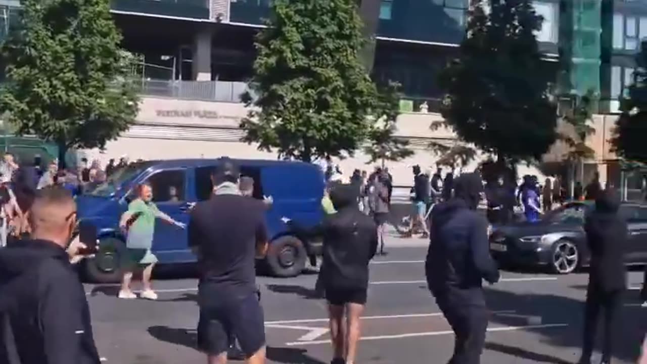 Liverpool has now kicked off. Anarchy in the U.K.