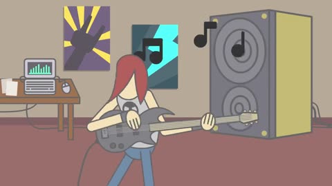 playing-guitar - Animation Short Flim