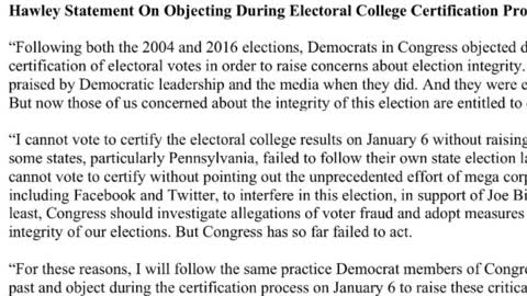 Rep. Mo Brooks and Sen. Josh Hawley Stand Up for Election Integrity