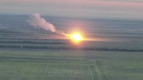 Striking fire from the sun of the 36th Army in the South Donetsk direction.