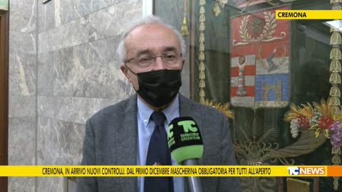 Cremona, in arrivo nuovi controlli. Dal primo dicembre mascherina obbligatoria per tutti all'aperto