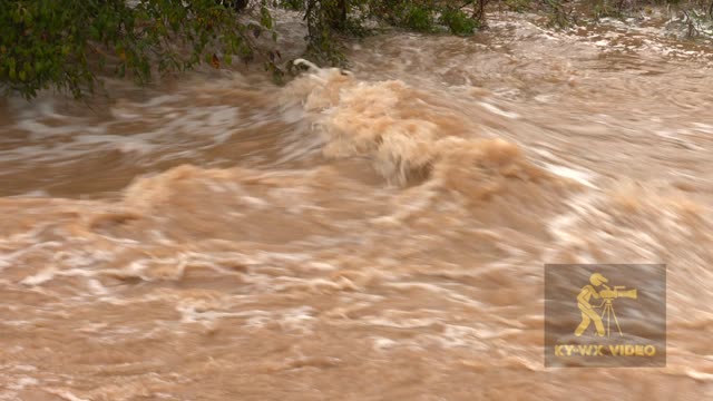 Nelson County, KY Raging Water Moving After 5 Inch Rain