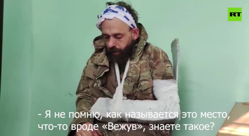 Ukraine War - A frightened British mercenary in captivity of the Russian army