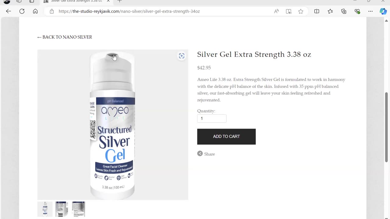 Silver Gel Extra Strength 3.38 oz by Dr. Paul Cottrell