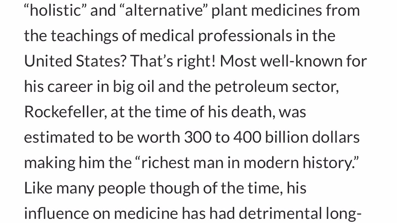 The medical industry is 100% evil