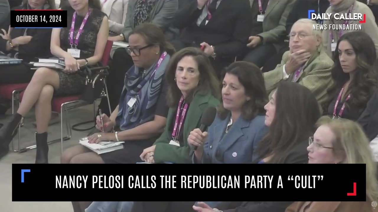 Nancy Pelosi Calls The Republican Party A "Cult"