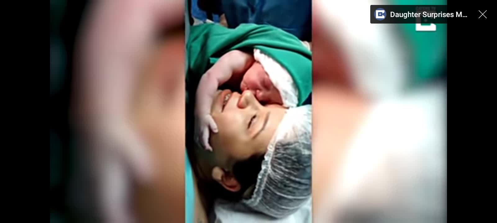 Newborn baby love with mum