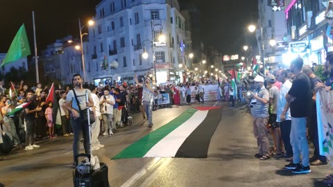 مسيرة حاشدة بطنجة إسنادا لغزة والمقاومة ورفضا للتطبيع الممانعة 24 08 2024