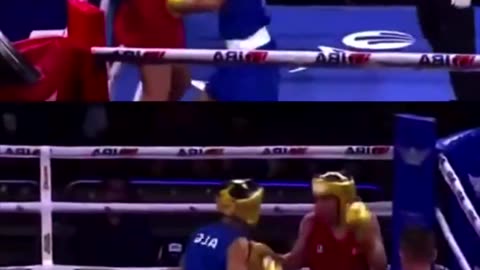 💥️️THIS IS SO UNFAIR💥️️ - Woman gets smoked by a Tranny at Macron's Olympics...