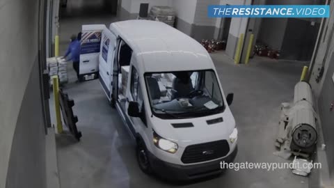 Suspicious Vehicle Seen Escorting Late Night Biden Ballot Van At TCF Center On Election Night.