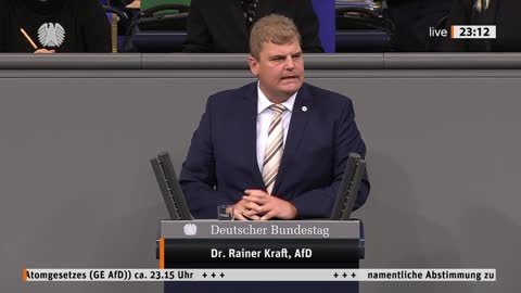 Dr. Rainer Kraft Rede vom 22.09.2022 - Änderung des Atomgesetzes (Gesetzentwurf AfD)