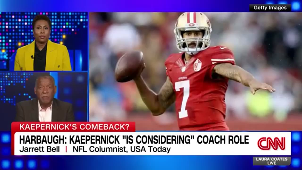 Kaepernick considering coaching gig with Jim Harbaugh