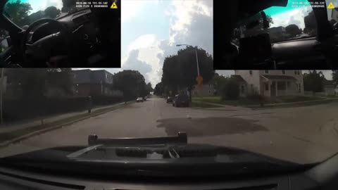 High Speed CHASE through streets of Milwaukee with Multiple Angles