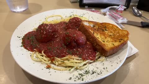 MEAL OF THE DAY SPAGHETTI AT CARNESVILLE GA PETRO