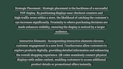 Retail Revolution Maximizing Profits with Point of Purchase Displays