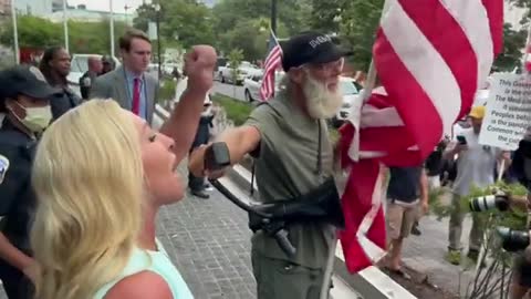 See the Moment MTG Marches Up to a Group of Anti-Trump Protesters (VIDEO)