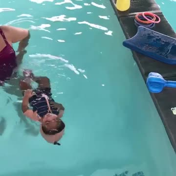Baby Floats In Water At Only 4 Months Old